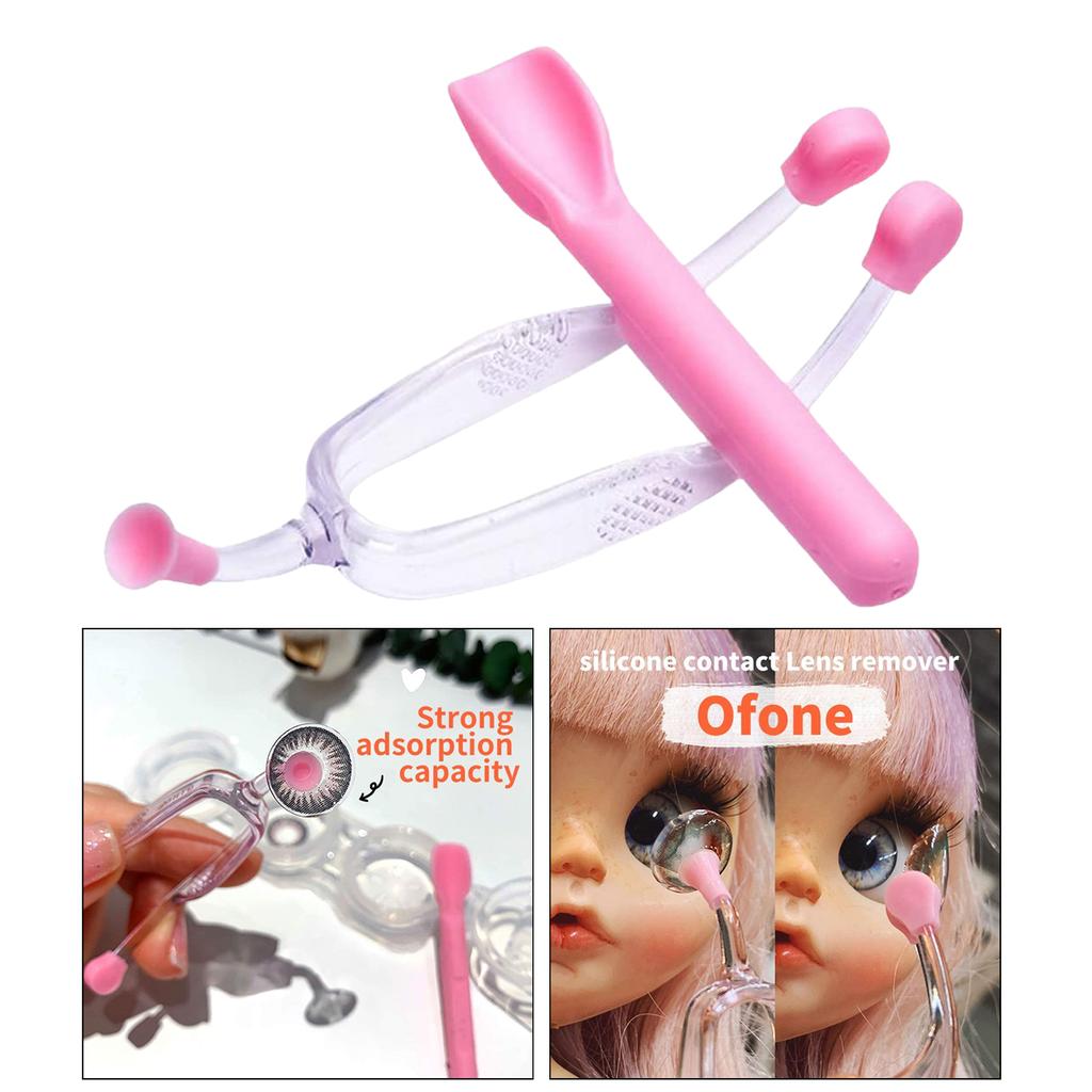 Contact Lens Remover Inserter Suction Cup Device RGP with Carrying Case Blue