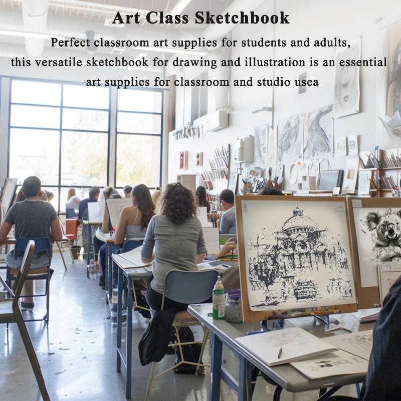 1 шт. скетчбук 9x12 дюймов, скетчбук с верхней спиралью, детский художественный рисовальный блокнот с чистыми листами
