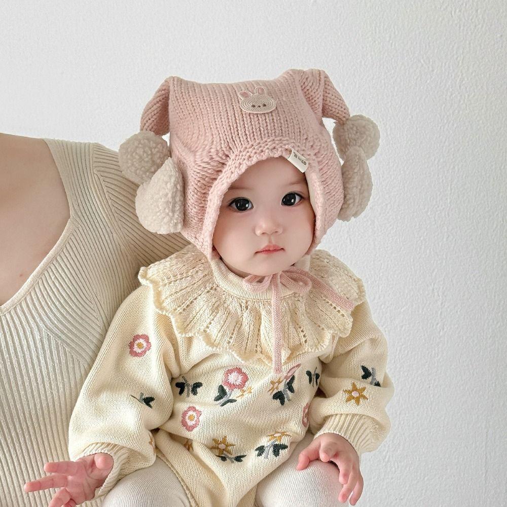 Cute Winter Baby Crochet Hat Cold-Resistant Kids Ear Protection Hat Winter Season