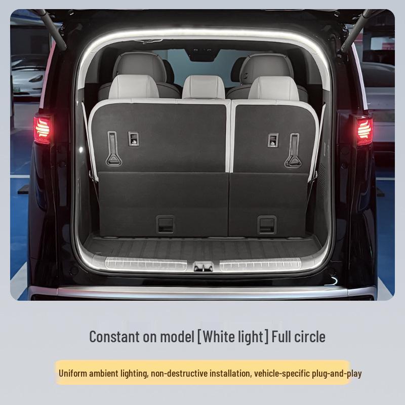 Toyota ESTIMA Светодиодная подсветка багажника и атмосферная динамическая приветственная подсветка задней двери