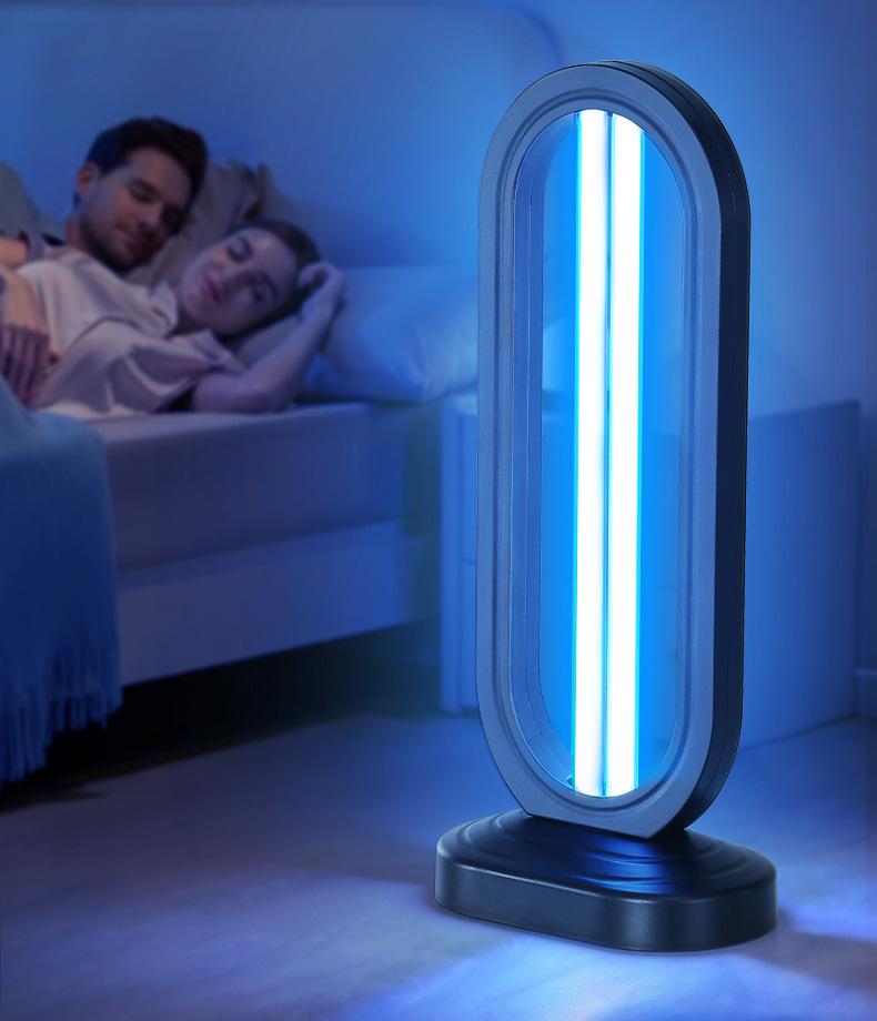 38W UV Disinfection Lamp with Ozone, Remote-Controlled Mobile Desktop Sterilizer.