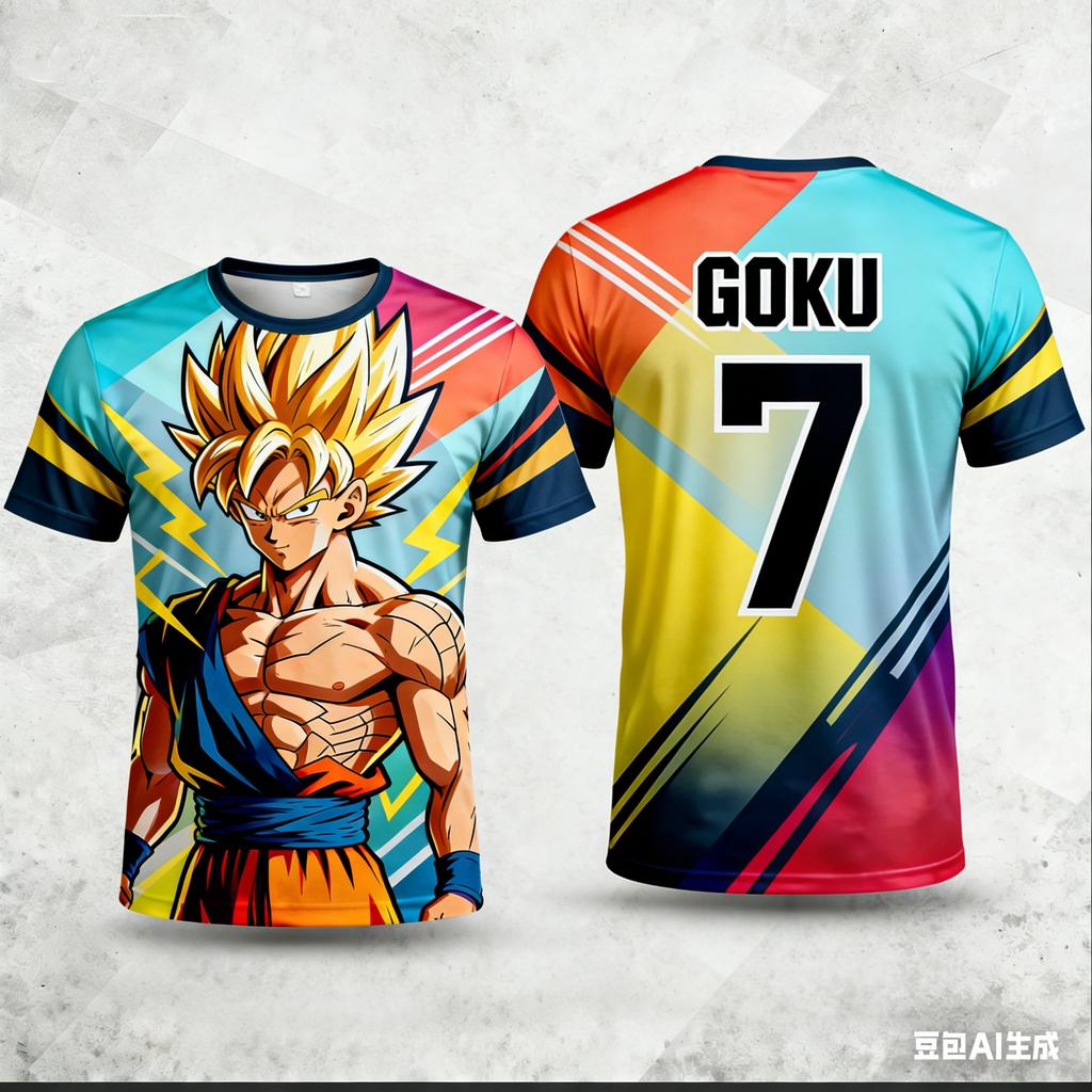 2026 Летняя Ретро Футболка Dragon Ball для Фитнеса Мужская Оверсайз 3D Печать Короткий Рукав Семейная Унисекс Детская Спортивная Футболка
