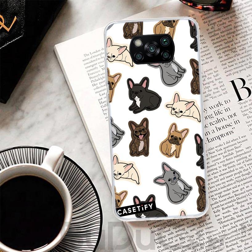 Bulldog Pug Dog Cover For Xiaomi Poco X6 X7 X5 Pro X4 Gt X3 Nfc F6 Phone Case F5 F4 F3 F2 F1 M5S M4 M3 Print Shell Housing X3 X4