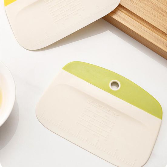 1/2Pcs Bowl Scraper Dough Bread Scraper Dough Cutter Kitchen Food Scraper for Baking Cooking Pastry Cake Versatile Tool