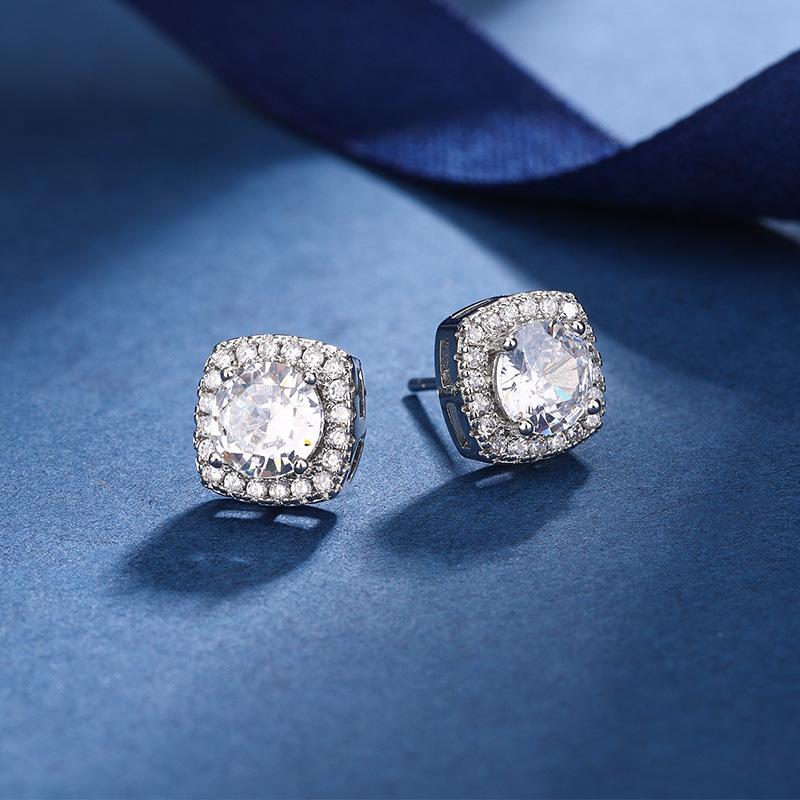 Квадратная сумка PT950 с покрытием из искусственного циркона, кольцо с цирконом «Восемь сердец и восемь стрел», женское кольцо с бриллиантом Mosang