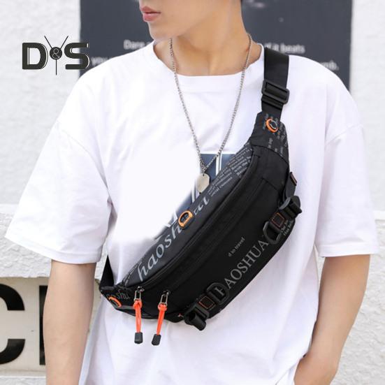 Large Crossbody Fanny Pack Sports Waist Bag Waterproof Hip Pouch Bum Bag Outdoor Waist Pack for Jogging Hiking Fishing Men Women