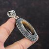 Tiger's Eye Pendant Handmade Unique Design Jewelry 925 Sterling Silver Pendant Vintage Jewelry Genuine Gemstone Pendant For Engagement Gifts