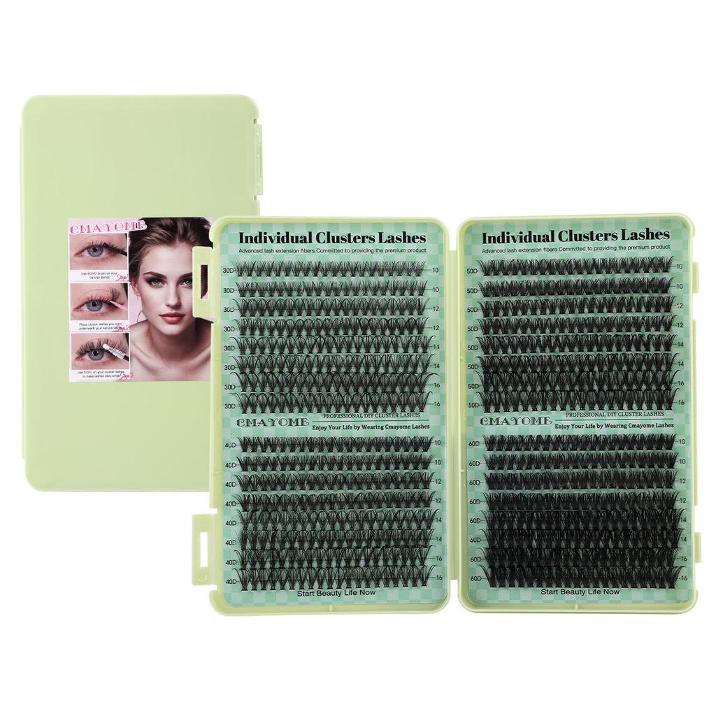 640 Tufts Diy Single Tufts Of False Eyelashes Natural Thick D-Song Segmented Grafting Eyelashes