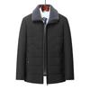Men's Windproof Bomber Jacket Winter Warm Padded Thick Outwear Flight Coats Fleece Lapel Jackets for Male Plus Size