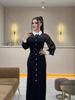2024 Autumn Long-Sleeve Slimming Dress for Women - European and American Style