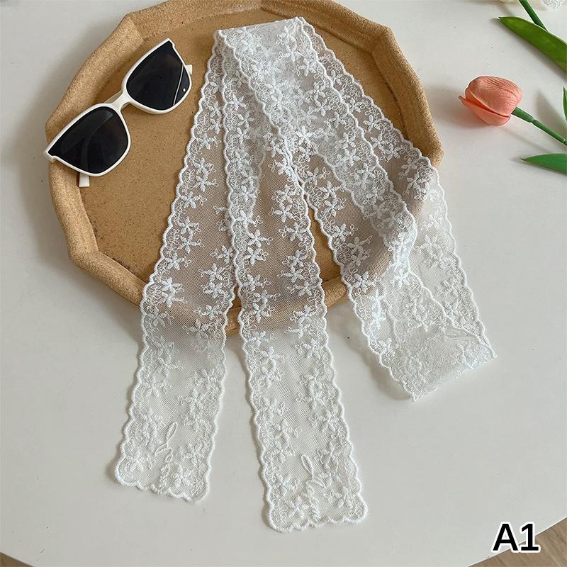 Y2K Long Lace Waistband Bow Floral Lace Waist Belt Tie Up Thin Dress Jeans Belt Summer