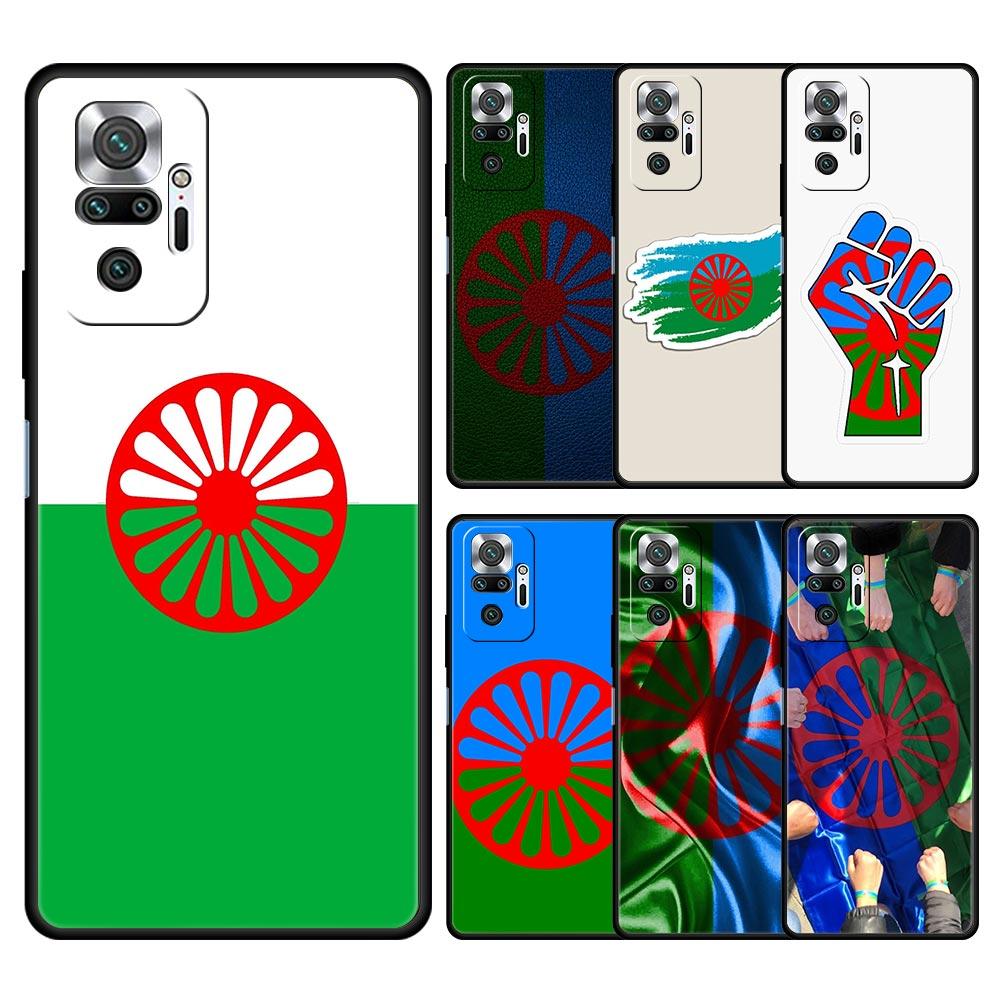 Чехол для телефона для Xiaomi Redmi Note 14 13 12 Pro Plus 5G 9S 9 10 11 4G 14C 13C 12C 10C 9C 9A Цыганский флаг Синти и Романы Мягкая крышка