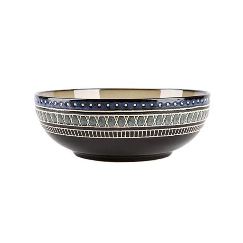 Large Bowl of Soup Bowl Noodle Bowl Nordic Creative Household Tableware Ceramic Bowl Large Rice Bowl Soup Pot