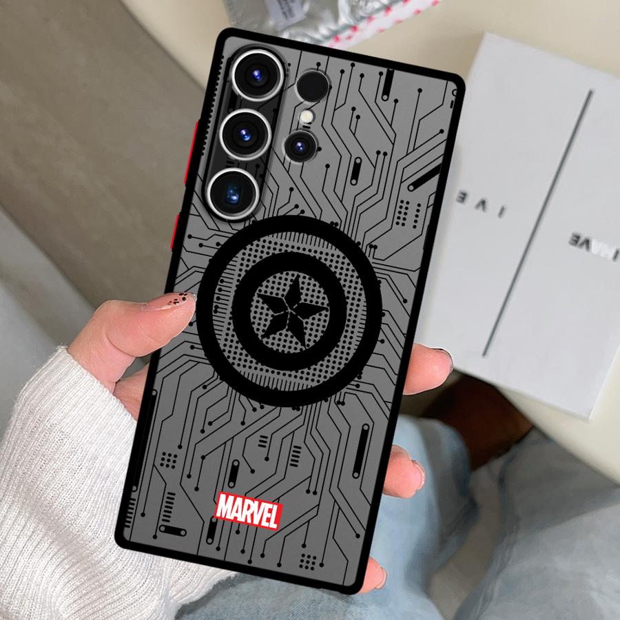 Чехол с логотипом героя Marvel для Samsung Galaxy S26 S22 Note 20 10+ S21 S20 S23 FE S25 Ultra S24 Plus Funda Чехол для телефона