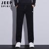 JEEP SPIRIT Men's Corduroy Straight-Leg Casual Sweatpants