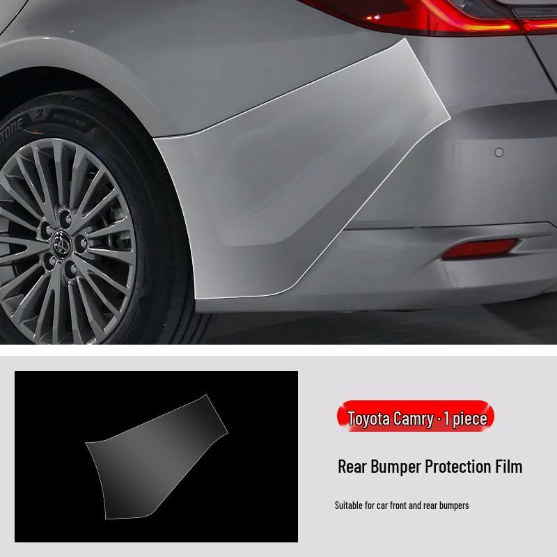 Toyota Camry Front & Rear Bumper TPU Protective Film - Transparent & Invisible, Fits 25 Models