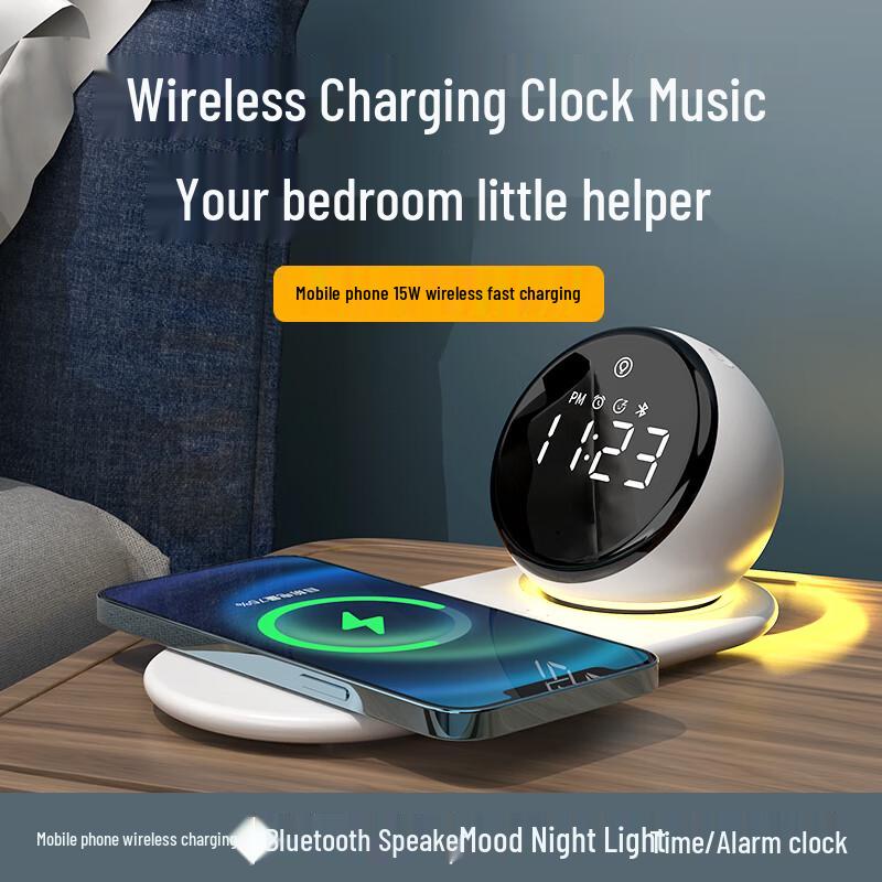 Беспроводная Bluetooth-колонка SZK с часами, штекер CN (адаптер в комплекте) (Китайская версия)