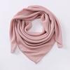 Solid Color Imitation Cotton and Linen Scarf for Women, 90CM Pleated Square Scarf, Headscarf Scarf