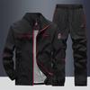 Outdoor Hiking Sportswear Men's Running Sets Jogging Sports Jacket Pants Sweatsuit Student Basketball Workout