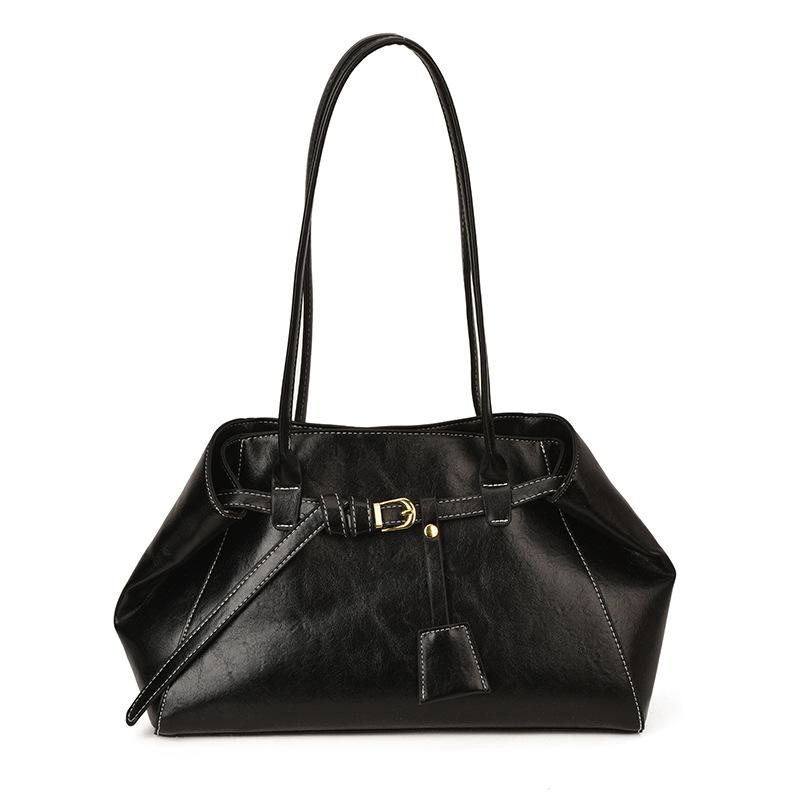 Вместительная ретро сумка подмышку, простая одноплечевая сумка для поездок на работу, сумка-тоут