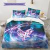 Sweet Sylveon Print Bedding Set 3Pcs Duvet Cover Pillow Shams Bedroom Decor for Anime Lovers
