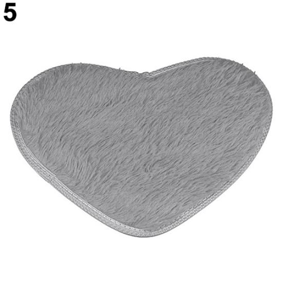 Fashion Love Heart Shape Non-slip Bath Mat Kitchen Living Room Bathroom Rug