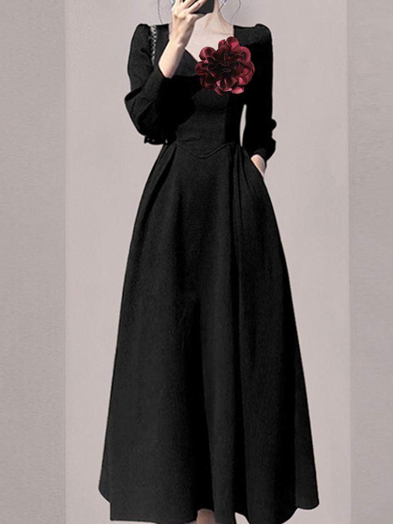 19cm Rose Flower Brooches Lapel Pins Dainty Satin Fabric Brooches Big Camellia Flower Brooch Pin for Women Wedding Part Dance Clothes Accessories