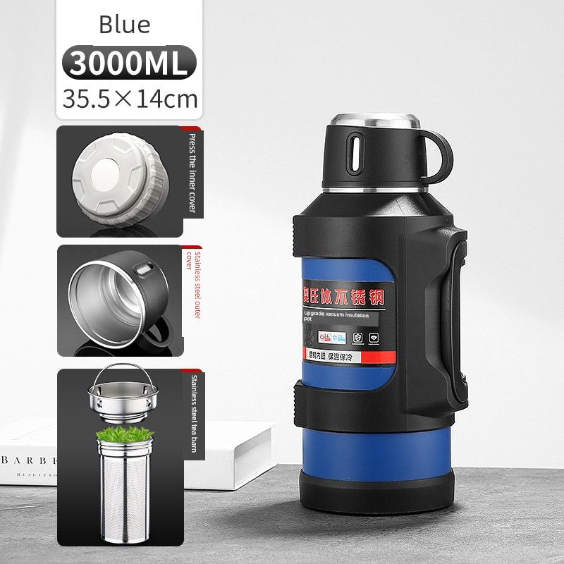 New Arrival 316 Stainless Steel Thermal Pot Large Capacity Vacuum Cup Outdoor Car Portable Kettle Household Kettle 6L