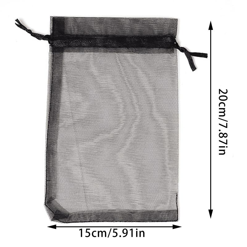 50pcs Garden Fruit Mesh Drawstring Bags Plant Fruit Protective Cover Vegetable Tomato Netting Bags