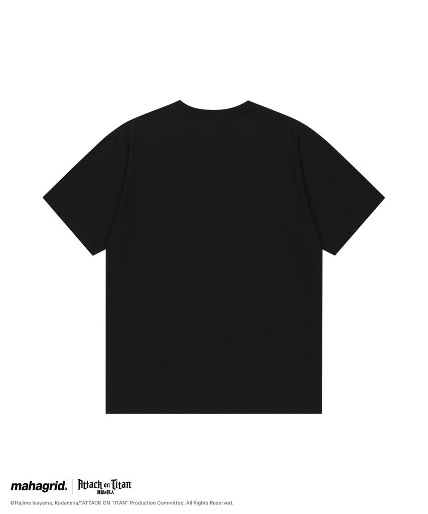 MAHAGRID [Attack On Titan] Attack On Titan Season 1 Tee Black(Mg2Gmmt507T)