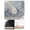 Donut Pet Bed Fluffy Round Cat Bed with Anti-Slip Bottom Cozy Shaggy Plush Dog Calming Bed for Small Dogs Cats Sofa Couch Floor