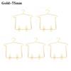 5pcs Doll Decorations Doll Dress Mini Doll Hangers Dollhouse Furniture Metal Clothes Hangers