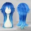 Dramatical Murder DMMD Серагаки Аоба Косплей Костюм Вечеринка Парик Двухцветный Голубой Омбре Синтетические Волосы