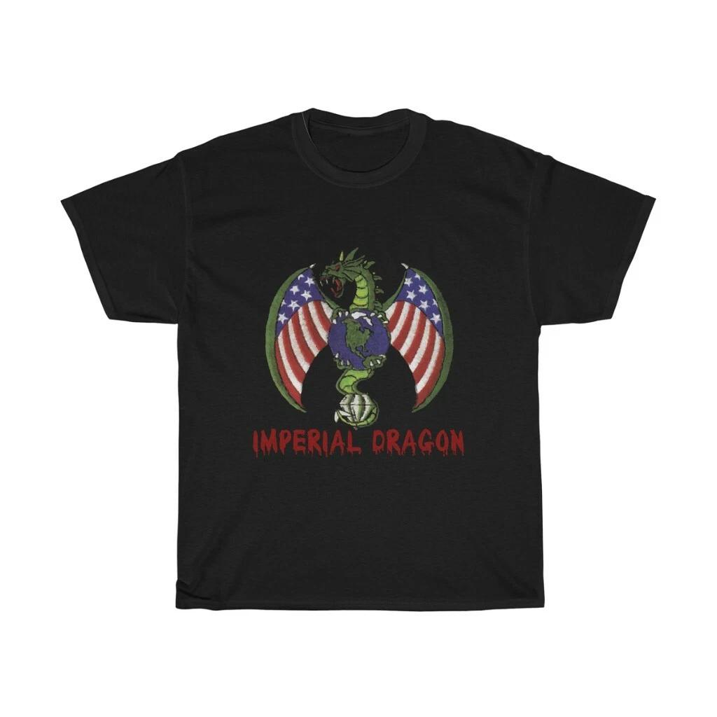 Imperial Dragon, Black Unisex Heavy Cotton T-shirt