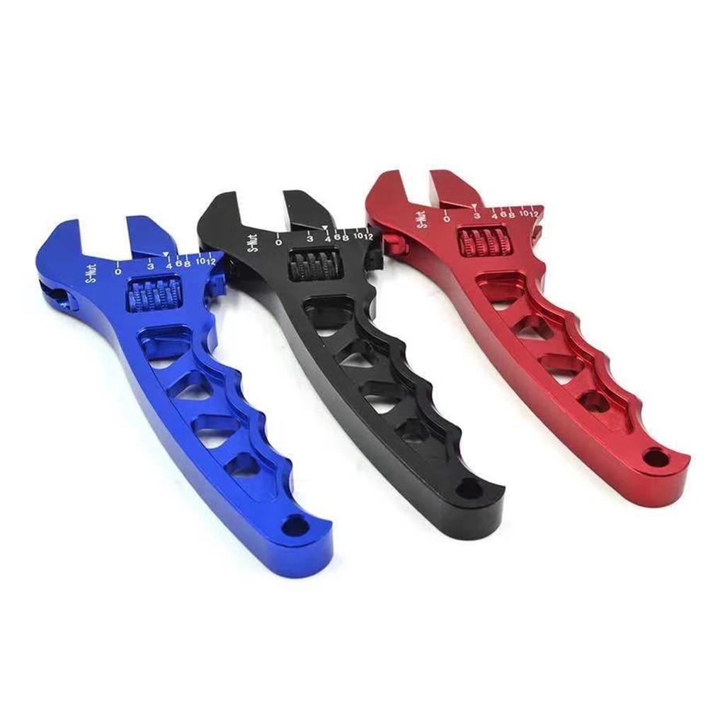 Универсальный регулируемый алюминиевый ключ AN Инструмент для фитингов шлангов Регулируемый алюминиевый гаечный ключ для фитингов шлангов AN3-AN12