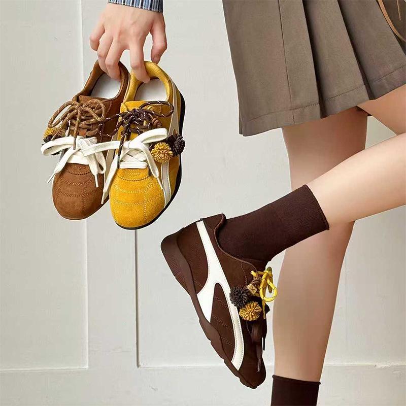 Meilaide Vintage Flip-Up Sporty Casual Shoes with Inner Height Boost for Women - Ins Style