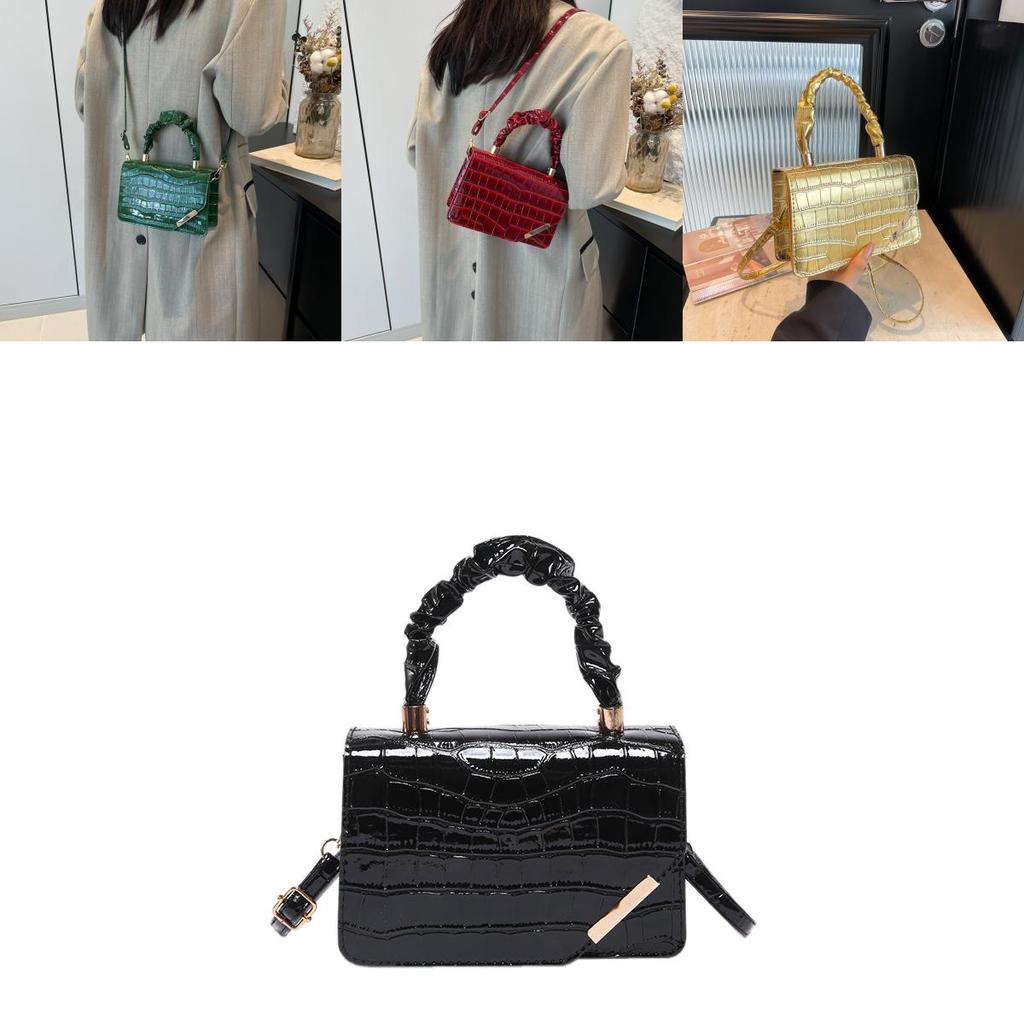 Trendy Casual Small Square Crossbody Bag Fashionable Pu Leather Handbag For Women