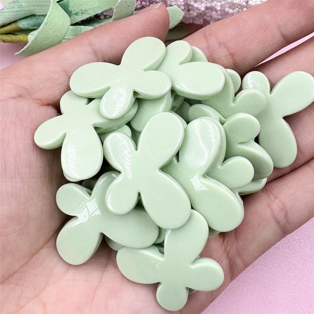 Высококачественные акриловые серьги-бусины для самостоятельного изготовления, аксессуары для телефонной цепочки, 20 шт., бусины ручной работы, кремовые бусины-бабочки, макароны 21,5 x 29,2 мм