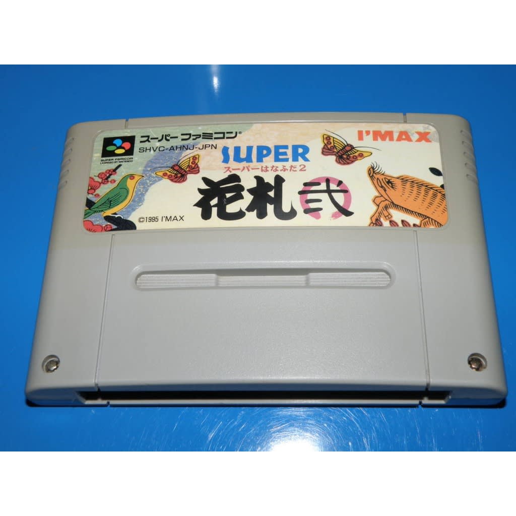 Used Super Hanafuda 2 SFC SNES Super Famicom SHVC-AHNJ tested working Nintendo Table Game I'MAX NTSC-J Super Nintendo Cartridge