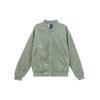 Sportswear Lounge Jacket With Solid Color Logo Men Outerwear Silver Gray Green IQ1389