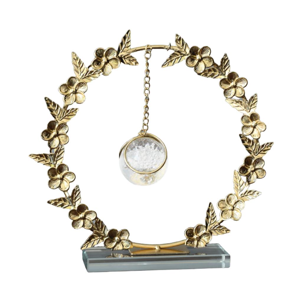 Creative Iron Art Crystal Ball Art Ornament Light Luxury Wine Cabinet Entrance TV Cabinet Living Room Home Furnishings