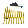 Of Gold Solfeggio Perfect Set of Compatible with All Gold Solfeggio Tuning Forks [Magic Sedona] Tuners, 9-Piece Set, 9, 174Hz, 285Hz, 936Hz, 396Hz,