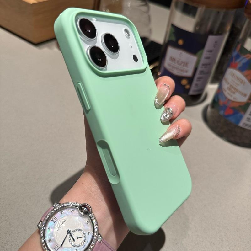 Подходит для чехла мобильного телефона Apple 17promax с большим отверстием, жидкий силикон, нейтральный, для iPhone16, противоударный, 11, защитный чехол