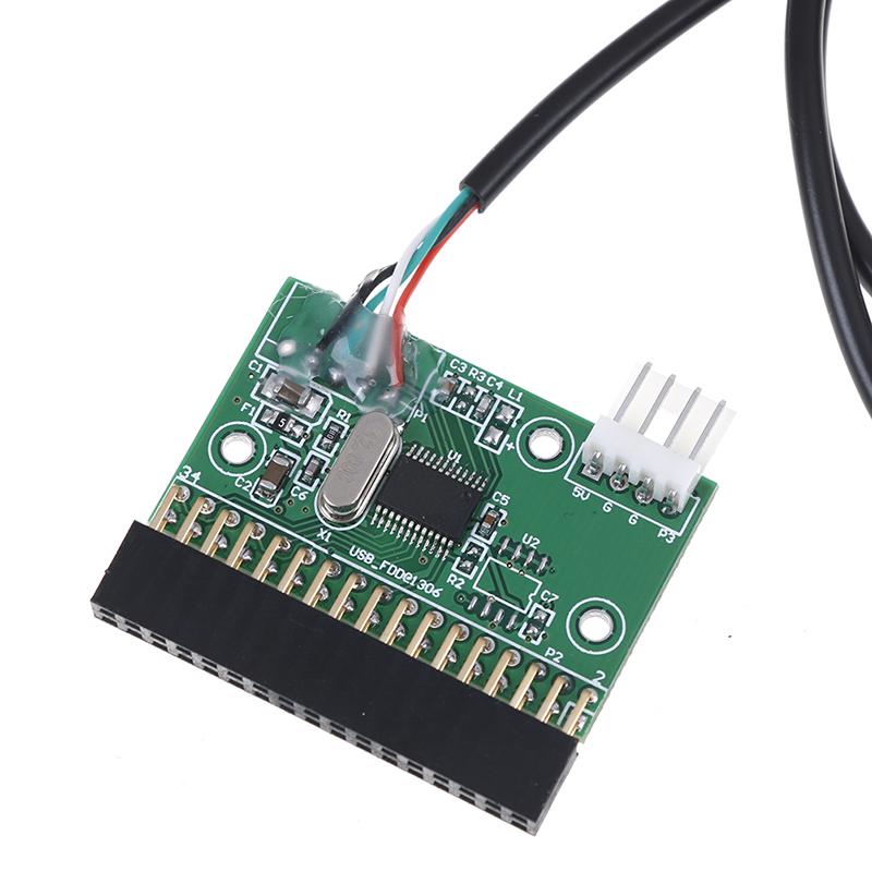 1PCS 1.44MB 3.5" Разъем для дисковода гибких дисков 34 PIN 34P к USB-кабелю Адаптер PCB Плата