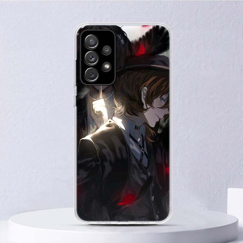 Bungo Stray Dogs Double Black Мягкий чехол для Samsung Galaxy A15 A14 A13 A12 A55 A54 A53 A52 Чехол для телефона A35 A32 A33 A25 A23 A22 A