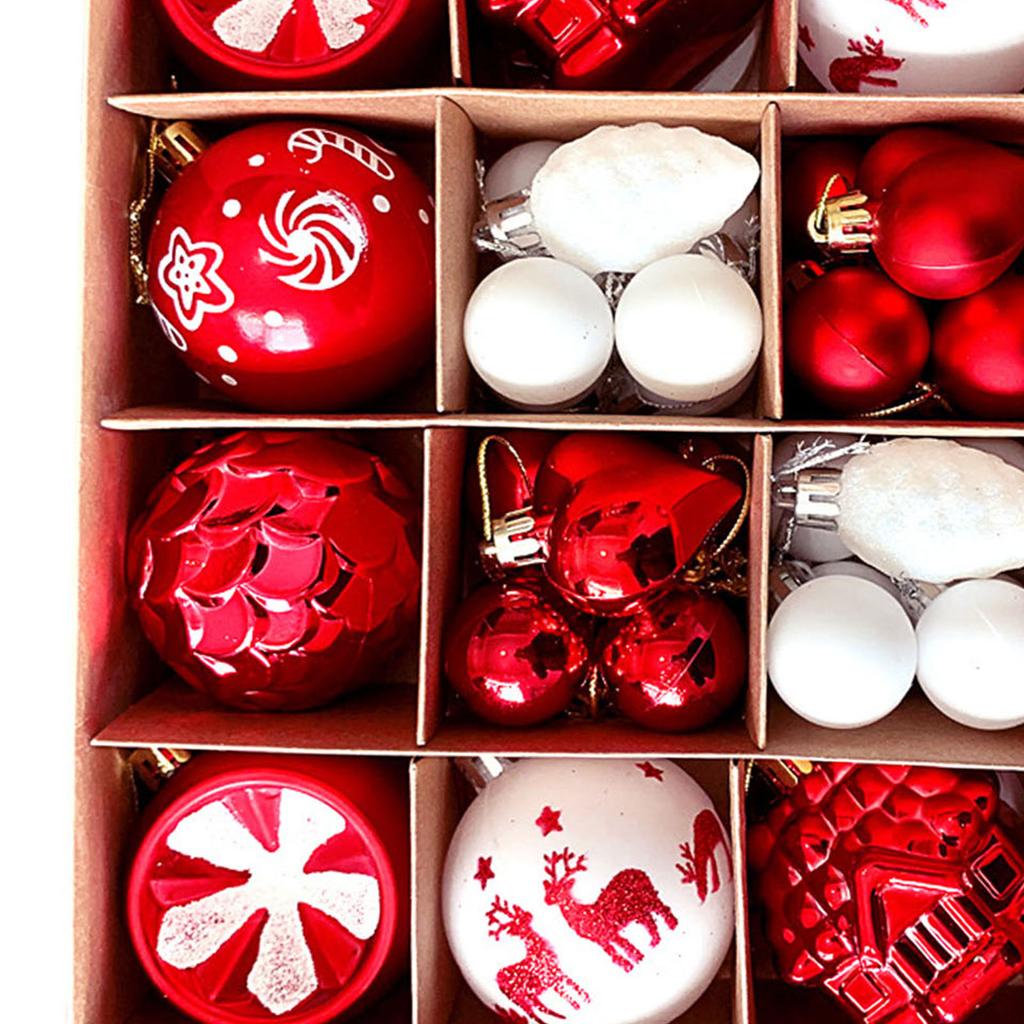 6 см Рождественский шар, украшение, окрашенный, гальванизированный, пластиковый, декоративный набор шаров для рождественской елки для внутреннего праздника