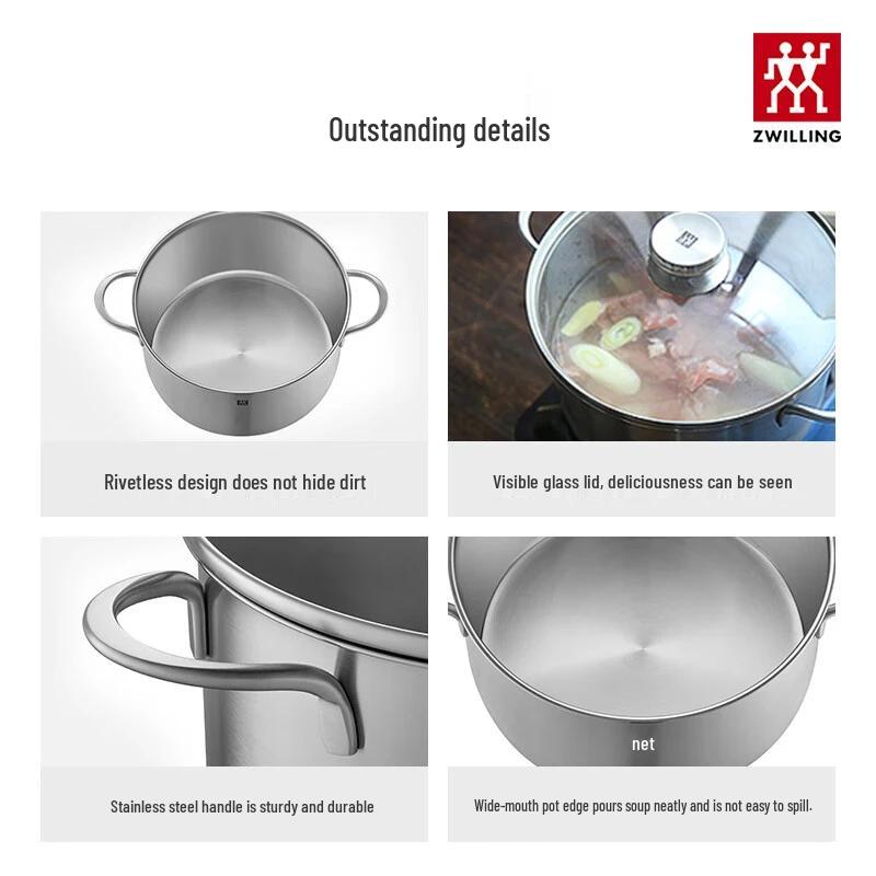 Zwilling Twin Nova III 20cm Deep Stainless Steel Soup Pot