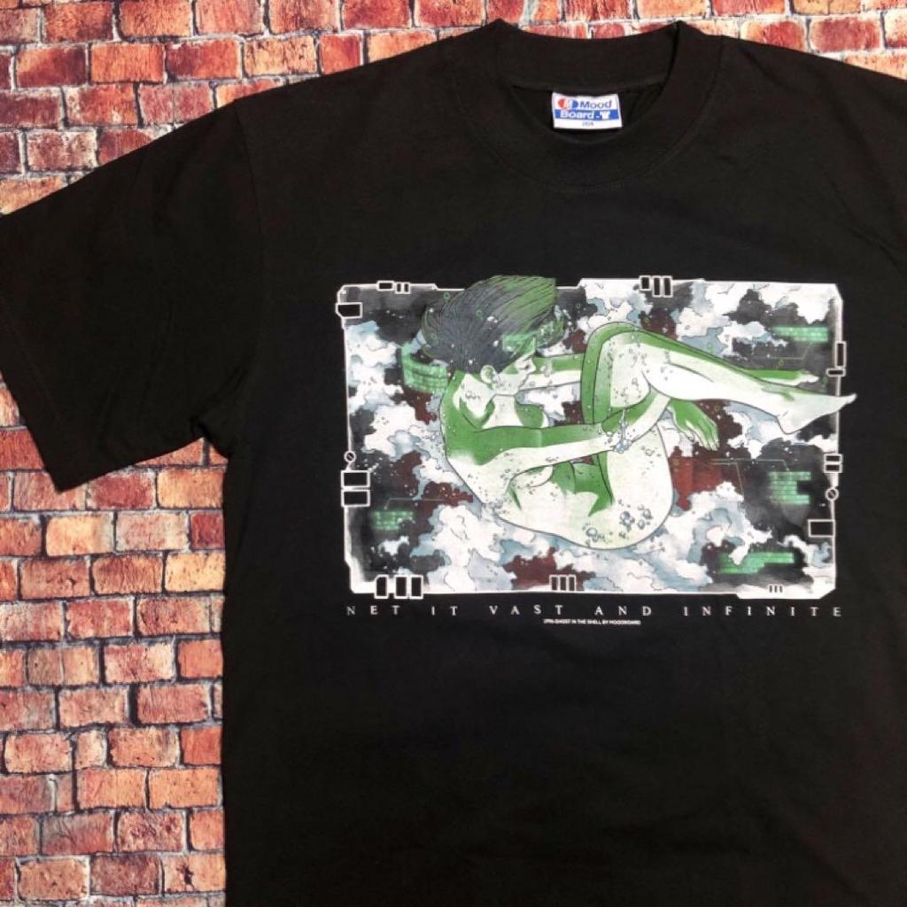 [USED] Ghost In the Shell GITS Anime Movie Vintage T-shirt Featuring Shiro Masamune and Motoko Kusanagi As the Major