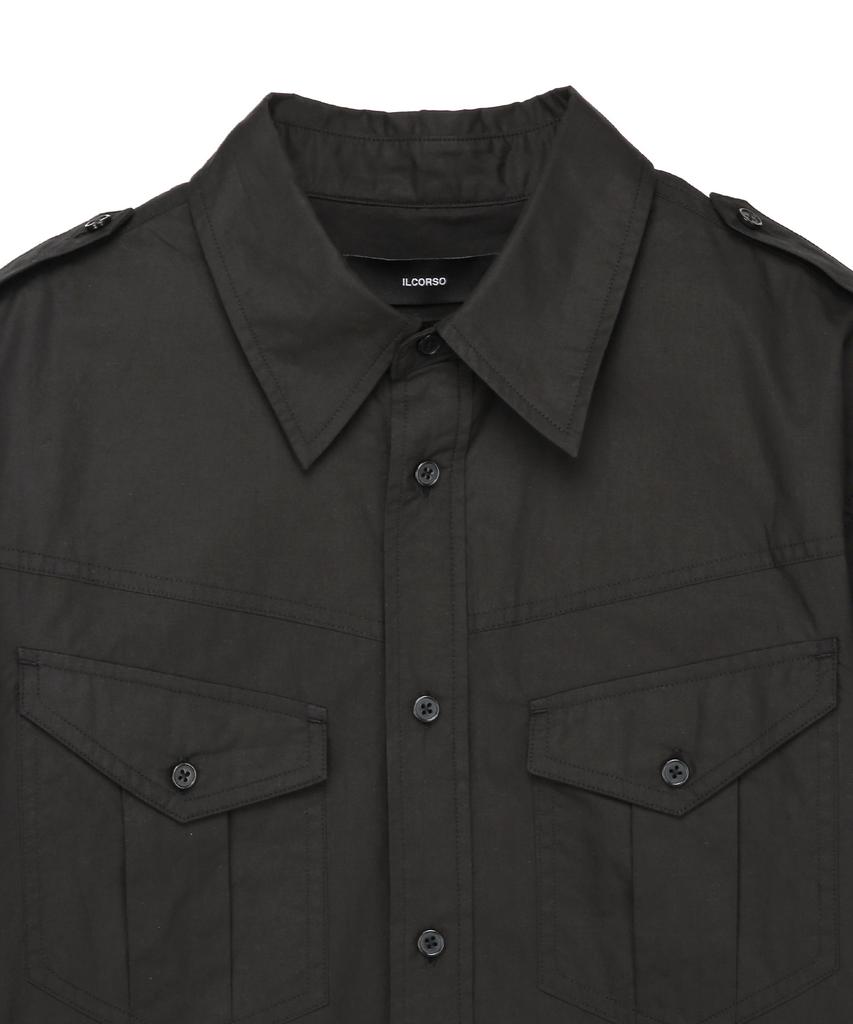 IL CORSO Рубашка Combat Comfort Черная Iesh5E106Bk