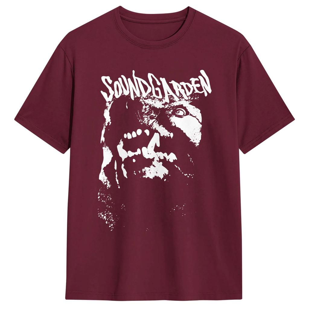 Soundgarden Rock Band T Shirt Summer 100 Cotton T Shirts For Mens Trending Loose Tee Shirt ShortSleeve Classic Clothing